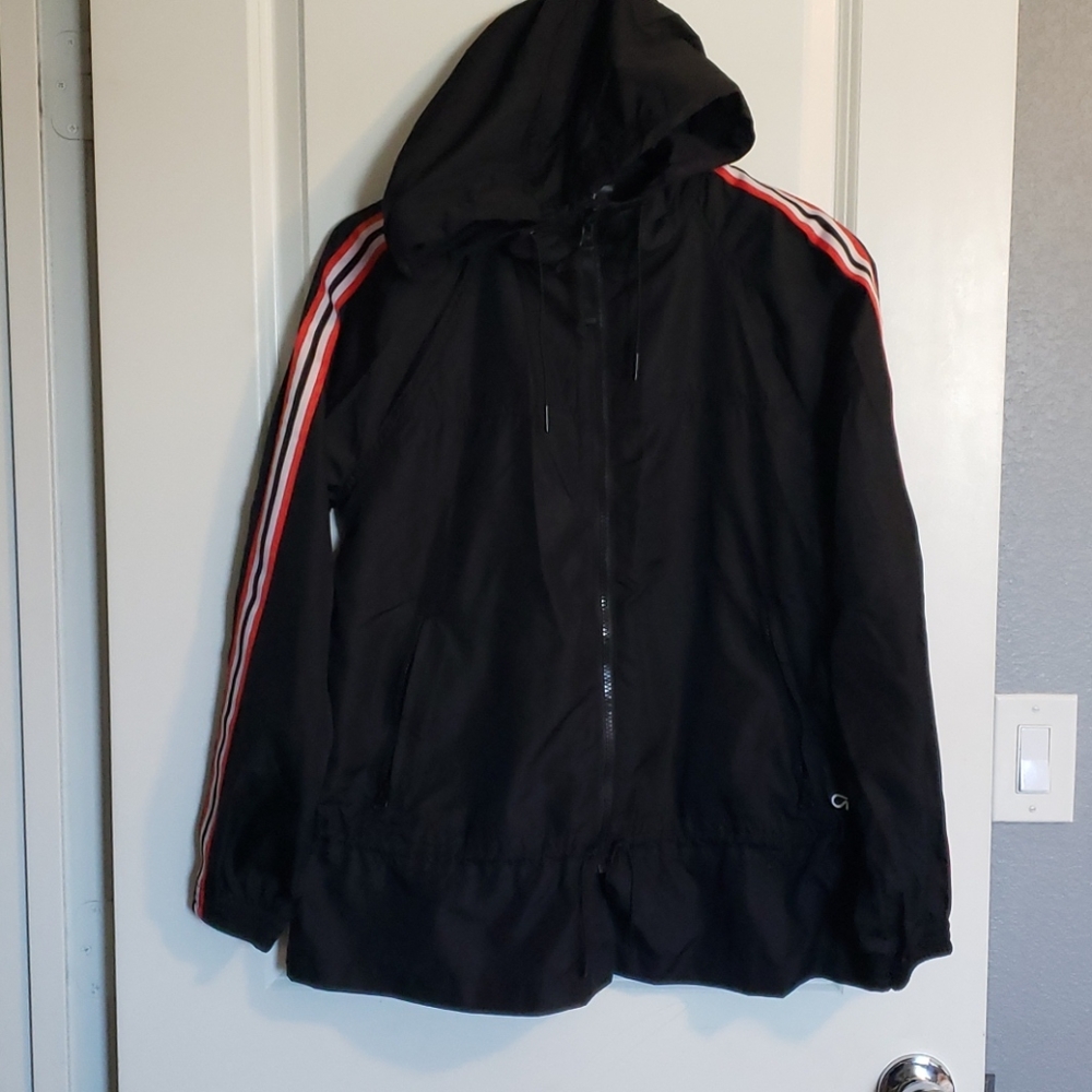 Gap Fit Sz Small Black Skirted Bottom Jacket